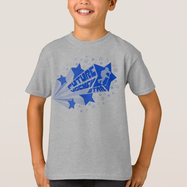Futur T-shirt Star de hockey avec nom et numéro (Devant)