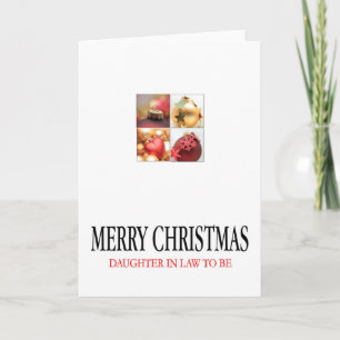 future carte de Joyeux Noël de belle-fille