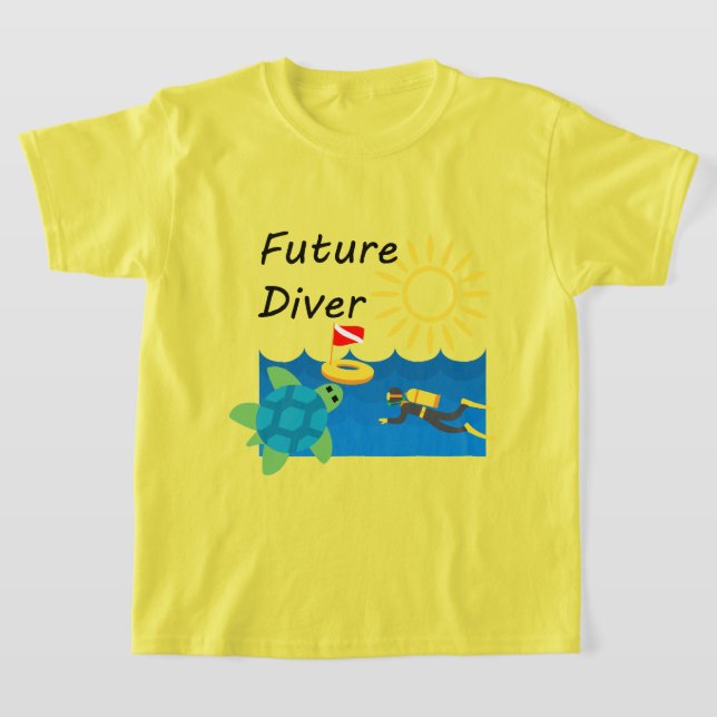 Future Diver Design - T-shirt de base pour enfants (Poser)