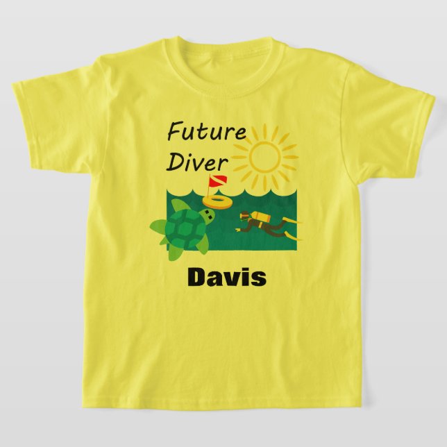 Future Diver Design - T-shirt de base pour enfants (Poser)