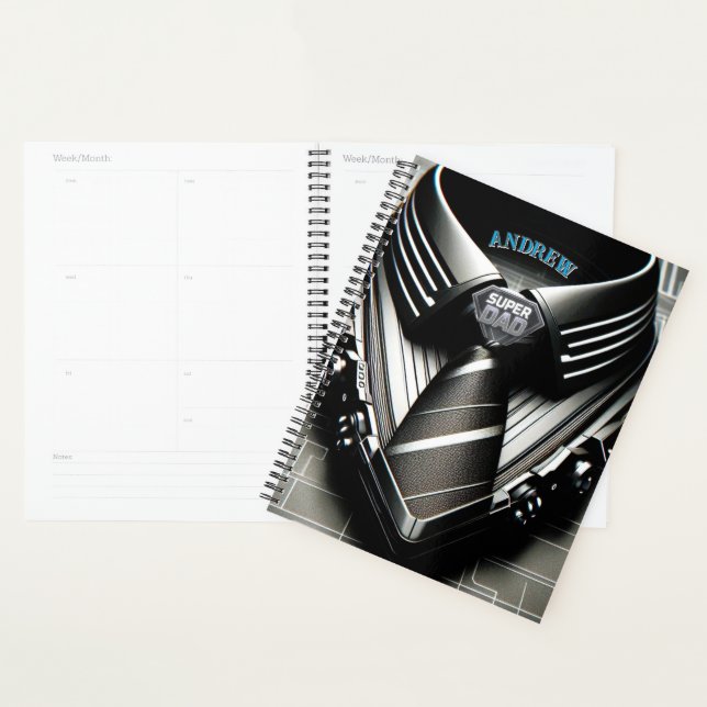 Future Elegance - 4D Necktie Planner pour Papa & L (Devant avec enveloppe)