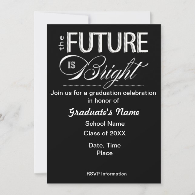 Future is Bright : Catégorie des invitations 2012 (Devant)