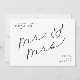 Future M. & Mme Script Photo N/B Save the Date 