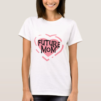 Future Mom Pink Heart Tshirts et cadeaux
