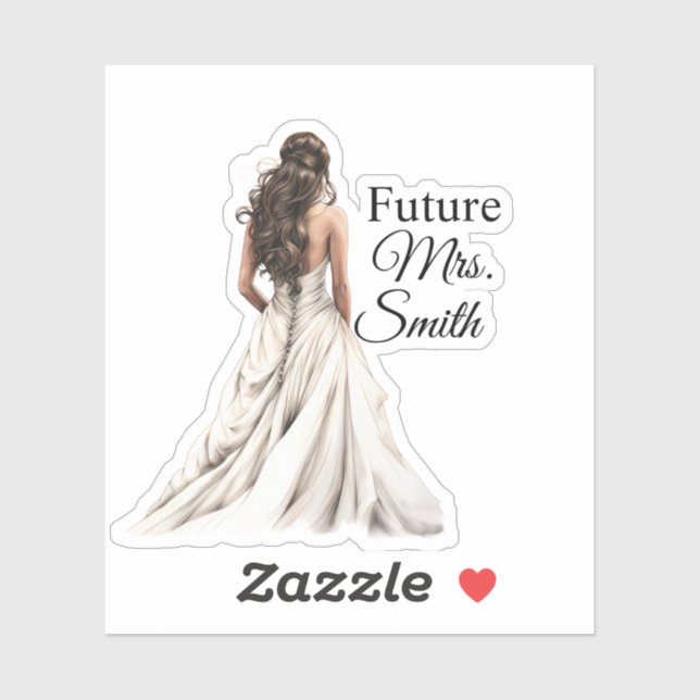 Future Mrs. Bride Sticker (Feuille)