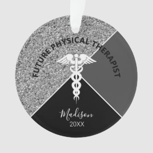 Future physiothérapeute Monogramme d'argent Médi