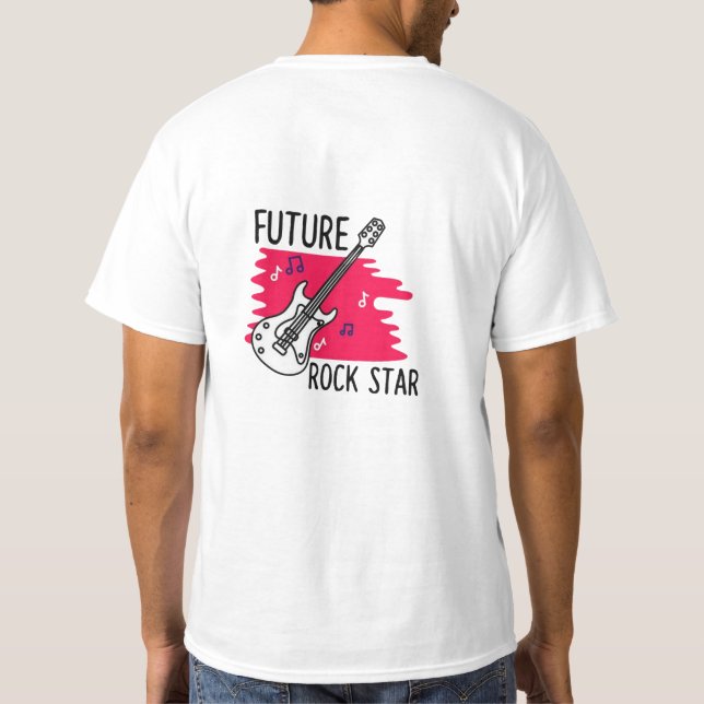 "Future Rock Star Graphic T-Shirt Design" (Dos)