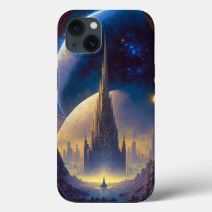 Future Space City Sci-Fi Art Coque-Mate coque ipho