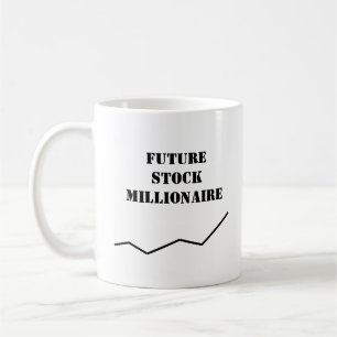 "Future Stock Millionaire" Texte Café Mug