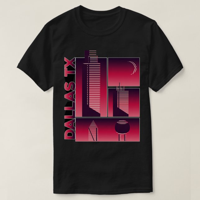 Futuriste Dallas Texas TShirt (Design devant)