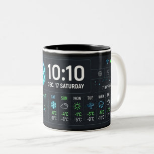Futuristic Weather Dashboard UI Mug