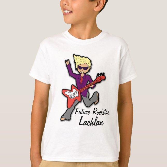 Futurs garçons appelés rockstar T-shirt de blonde (Devant)