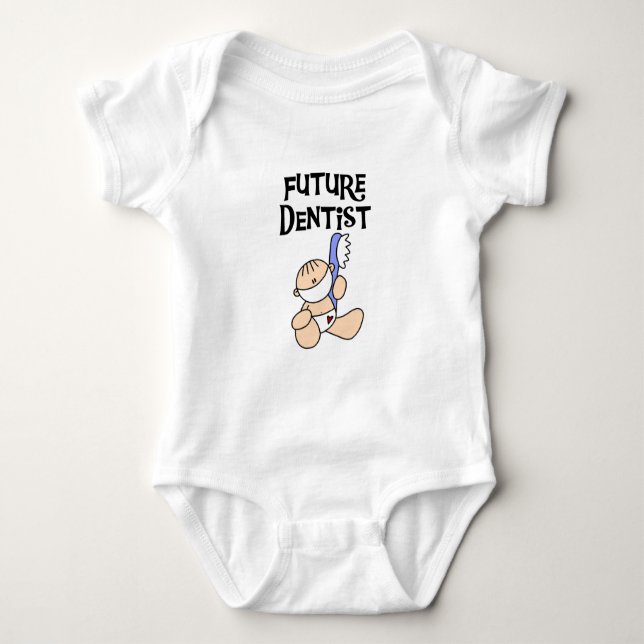 Futurs T-shirts et cadeaux de dentiste de bébé (Devant)