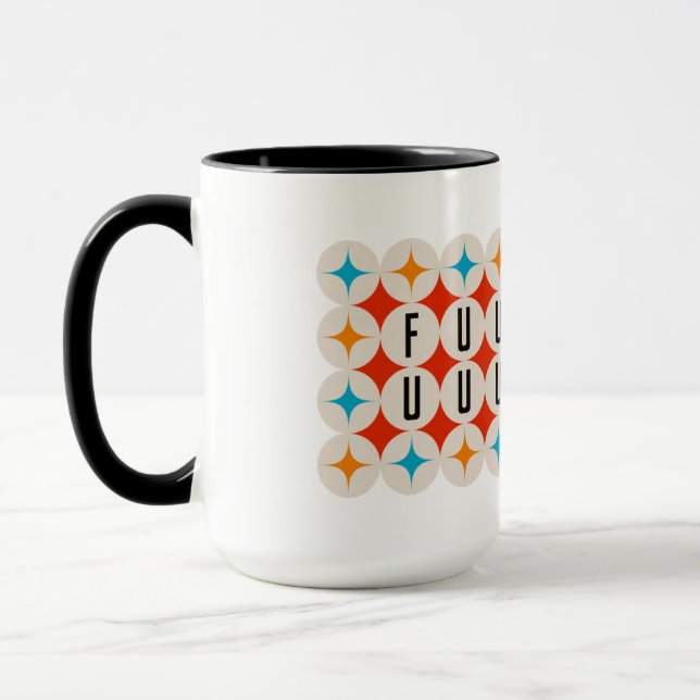 Fuuuuuck Retro Parody Mug (Gauche)