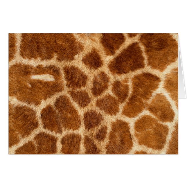 Fuzzy Giraffe Motif de fourrure (Devant horizontal)