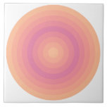 Fuzzy Peach Aurora Cercles roses Carreaux céramiqu<br><div class="desc">Profitez de ce motif circulaire en dégradés de la couleur de l'année 2024 Fuzzy Peach à Aurora Pink.</div>