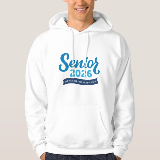 FVHS Senior 2026 Sweat - shirt à capuche (blanc) (Devant)