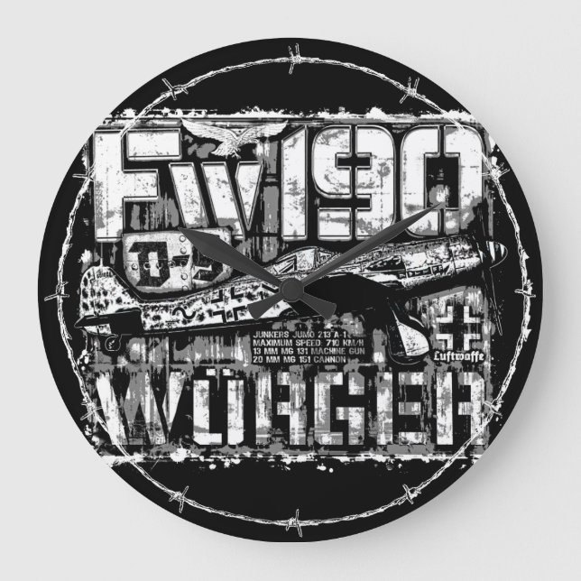 Fw 190 D-9 Horloge Mur Acrylique (Recto)