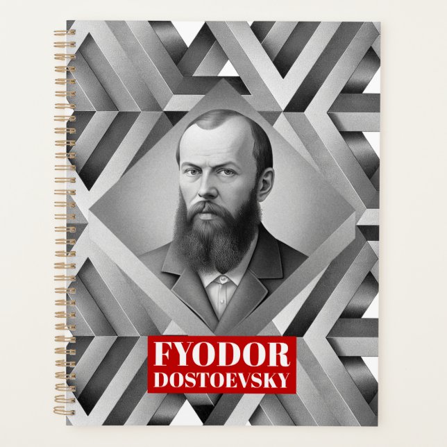 Fyodor Dostoevsky - Style géométrique élégant (Devant)