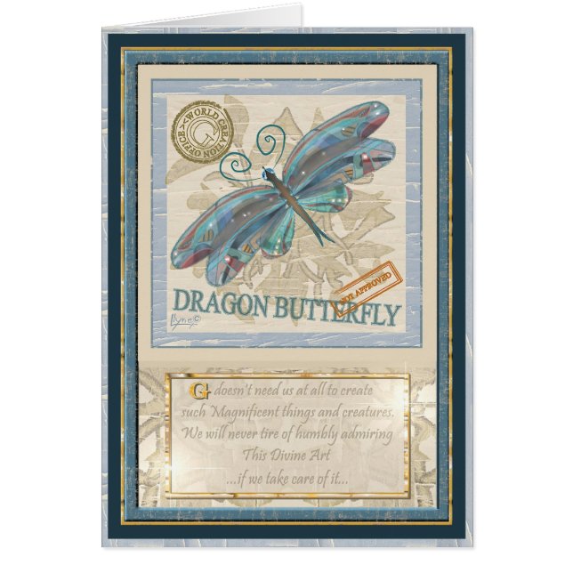 G Bureau de création Dragonfly card (Devant)