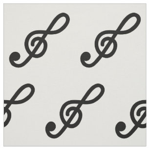 G clef miusic notes motif do-it-yourself tissu tex