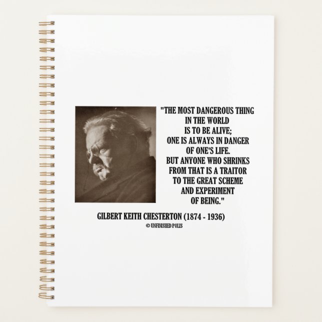 G.K. Chesterton Grande Expérience du Schéma de l'Ê (Devant)