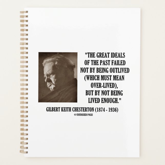 G.K. Chesterton Grands Idéaux Du Passé Non Vécus (Devant)