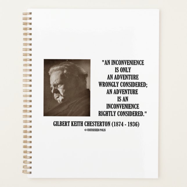G.K. Chesterton - Inconvénients Aventure considéré (Devant)