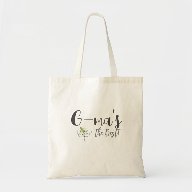 G-Ma's the Best Tote Bag (Devant)