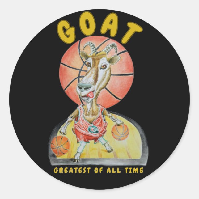 G O A T, Plus grand autocollant à temps (Devant)