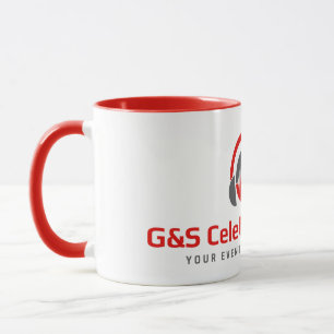 G&S Célébration de la tasse rouge et blanche