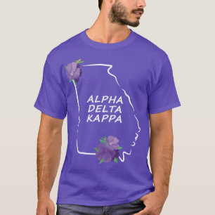 GA Alpha Delta Kappa Tshirt lettres blanches avec