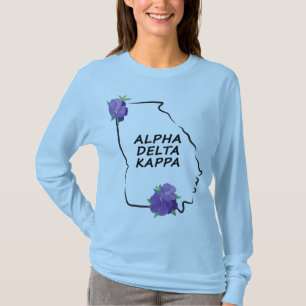 GA Alpha Delta Kappa Tshirt lettres noires Bêta Ep