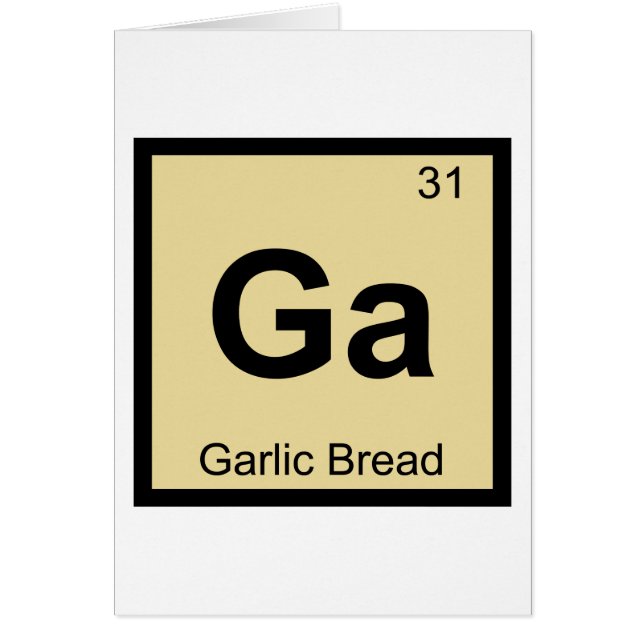 Ga - Chimie du pain à l'ail Symbole du tableau pér (Devant)