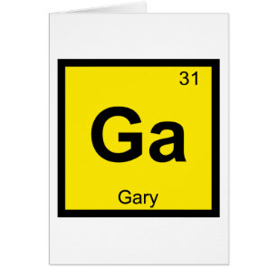 Ga - Gary Indiana Chimie Symbole du tableau périod