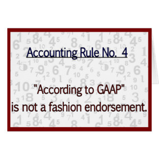 GAAP de règles comptables