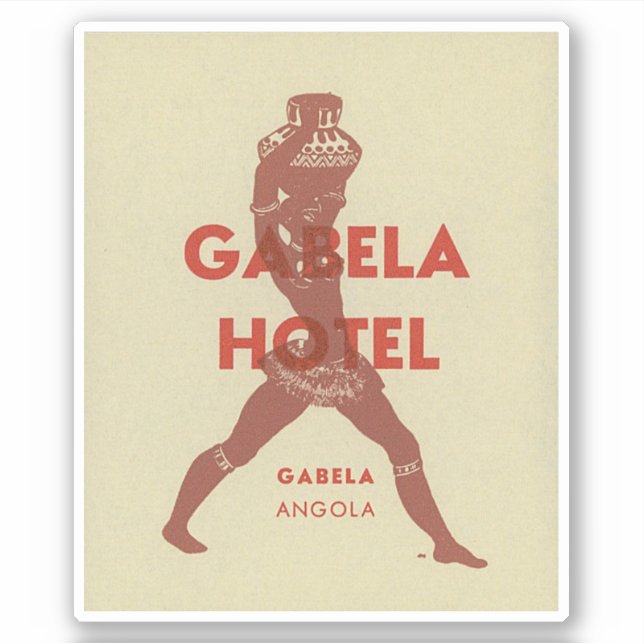 Gabela Hotel Angola Sticker Afrique (Devant)