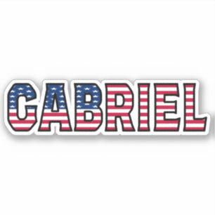 Gabriel Nom Prénom USA Sticker Stickerset