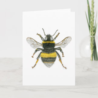 Gaffez la carte de voeux d'abeille