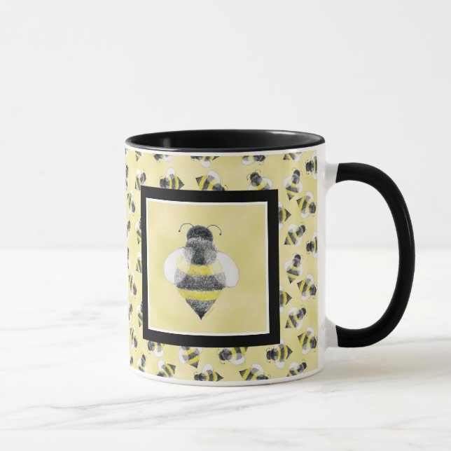 Gaffez la tasse d'illustration d'abeille (Droite)