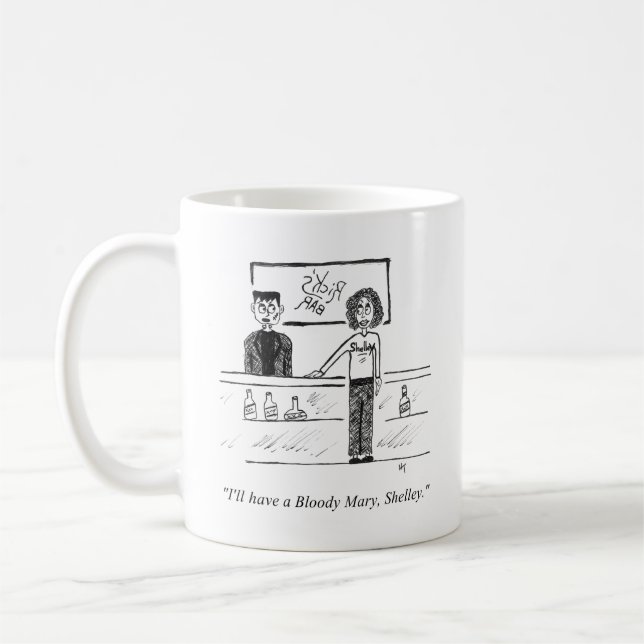 Gag Cartoon Mug (Gauche)