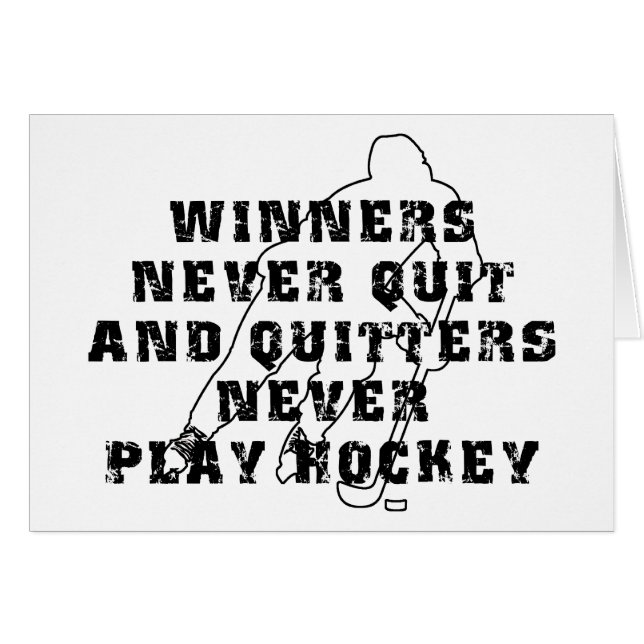 Gagnants d'hockey non jamais stoppés (Devant horizontal)