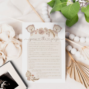 Gagnez le prix Twins Teddy Bear Baby shower Jeu