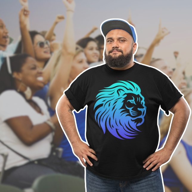 Gahanna Lions Blue Gradient T-Shirt (Créateur téléchargé)