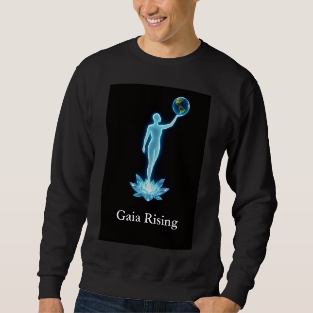 Gaia Rising Mens Sweatshirt (Devant)