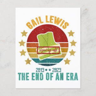 Gail Lewis, Nous vous saluons, la fin d'une ère Si