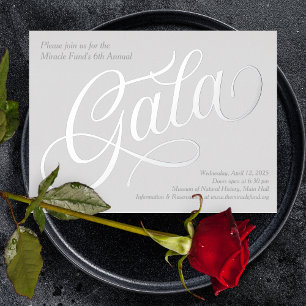 Gala de l'entreprise Invitation Real Foil titre