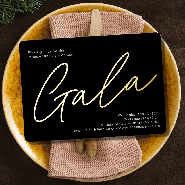 Gala de l'entreprise Invitation Real Foil titre (Créateur téléchargé)