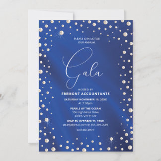 Gala Invitation Pearl Formal Corporate Event
