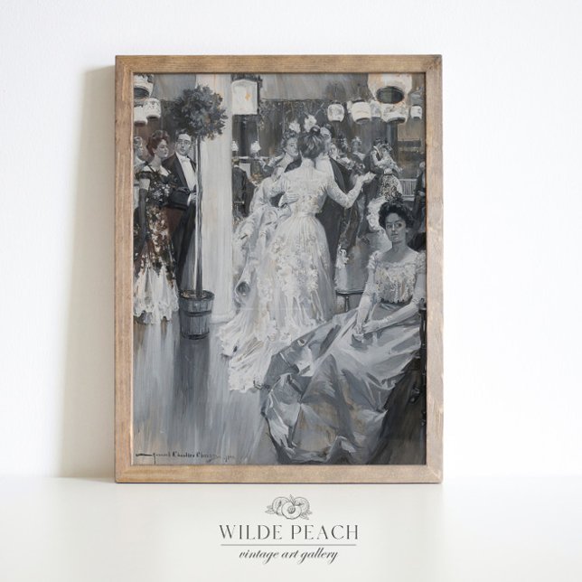 Gala Vintage peinture de mode féminine Poster (Créateur téléchargé)